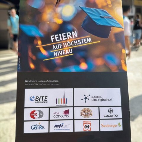 Akademische Abschlussfeier Universität Ulm mit Gen Re